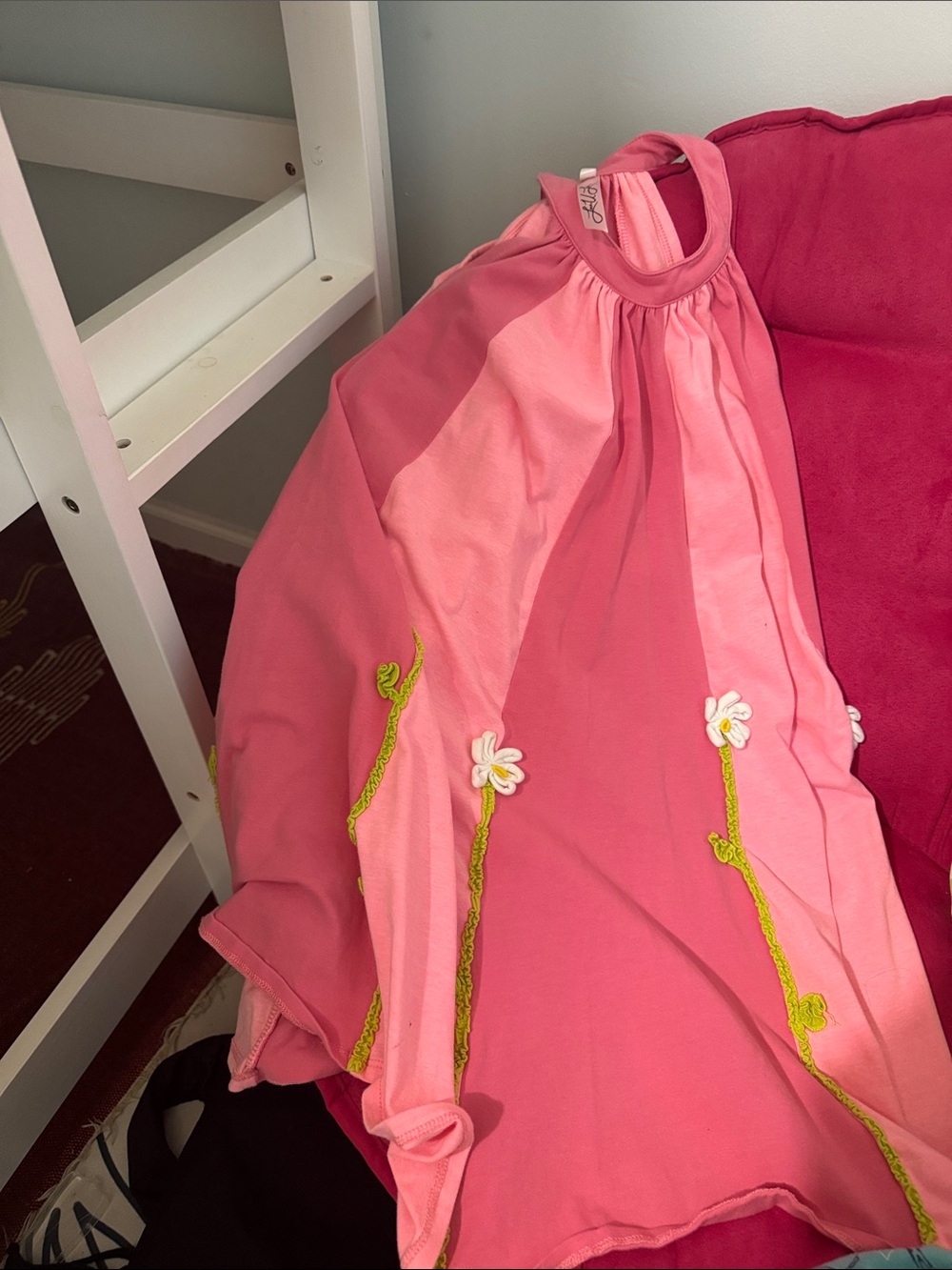 Kids Pink Daisy Halter Dress